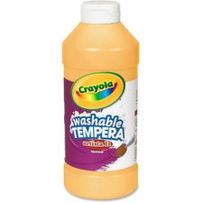 Crayola Artista II Washable Tempera Paints Peach - 16 fl oz - Washable - 1 Each