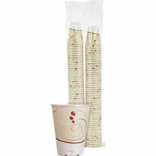 Solo Trophy Plus 12 oz Symphony Insulated Hot/Cold Cups 12 fl oz - Beige - Foam - Hot Drink, Cold Drink, Beverage - 100 / Pack