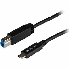 StarTech.com USB 3.1 USB-C to USB-B Cable - 1m (3ft) 3.28 ft USB-C/USB-B Data Transfer Cable for PC, Portable Hard Drive, Docking Station, Notebook - First End: 1 x 24-pin USB 3.1 Type C - Male - Second End: 1 x 9-pin USB 3.1 Type B - Male - 10 Gbit/s - S