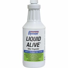 Dymon Liquid Alive Instant Odor Digester For Multipurpose - 32 fl oz (1 quart) - Recommended For: Odor Remover - Non-toxic, Non-staining Bottle - 12 / Carton