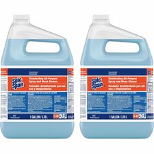 Spic and Span Disinfecting All-Purpose Spray and Glass Cleaner For Multipurpose - Concentrate - 128 fl oz (4 quart) - Recommended For: Grease Remover, Germs Remover - Streak-free, Disinfectant - Clear Blue - 2 / Carton