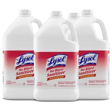 Professional Lysol No Rinse Sanitizer For Sink, Floor, Wall, Bathtub, Food Service Area - Concentrate - 128 fl oz (4 quart) - Recommended For: Bacteria Remover, Fungi Remover, Virus Remover - Disinfectant, Anti-bacterial - 4 / Carton
