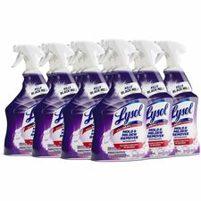 Lysol Mold/Mildew Remover For Tile, Ceramic, Tub, Hard Surface, Nonporous Surface, Vinyl Curtains, Grout - 32 fl oz (1 quart) - Recommended For: Stain Remover, Soap Scum Remover - Disinfectant, Non-abrasive - White - 12 / Carton