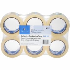 Sparco Premium Heavy-duty Packaging Tape Roll 55 yd Length x 1.88" Width x 3 mil Thickness - 3" Core - Clear - Acrylic Backing - Tear Resistant, Split Resistant, Breakage Resistance - 6 / Pack