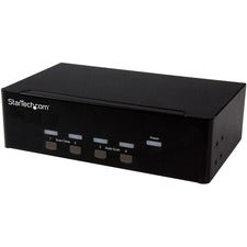 StarTech.com 4-port KVM Switch With Dual VGA - USB 2.0 4 Computer(s) - 1 Local User(s) - 1920 x 1200 - 8 x USB - 10 x VGA - TAA Compliant