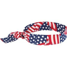 Ergodyne Evaporating Cooling Bandana Red, White, Blue