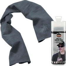 Ergodyne Evaporative Cooling Towel Gray - 1 Each