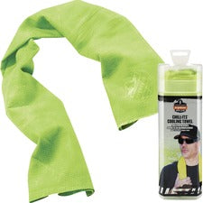 Ergodyne Evaporative Cooling Towel High Visibility Lime - 1 Each