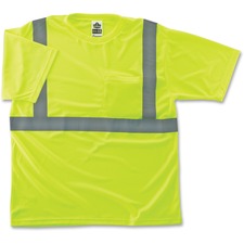 Ergodyne Class 2 Reflective Lime T-Shirt Large Size