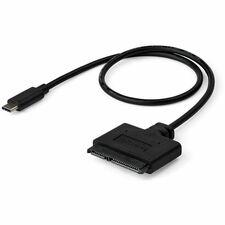 StarTech.com USB 3.1 (10Gbps) Adapter Cable for 2.5" SATA Drives - USB-C 1 x 22-pin SATA 3.0 - 1 x 24-pin USB 3.1 Type C - Male - Black - 1 Each