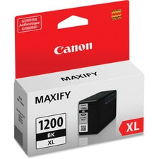 Canon PGI-1200XL BK Original High Yield Inkjet Ink Cartridge - Black - 1 Each Inkjet - High Yield - Black - 1 Each