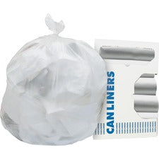 Heritage Standard High Density Coreless Roll Liners 44 gal Capacity - 46" Length x 37" Width x 0.55 mil (14 Micron) Thickness - High Density - Natural - High-density Polyethylene (HDPE) - Can - 25/Roll - 10 / Carton