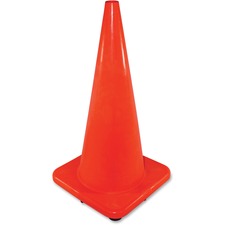 Impact Slim Safety Cone 51.7" Width x 28" Height - Cone Shape - Rugged - Orange - 1 Each