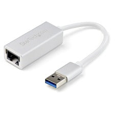 StarTech.com USB 3.0 to Gigabit Network Adapter - Silver USB 3.1 - 1 Port(s) - 1 - Twisted Pair - 10/100/1000Base-T - Desktop