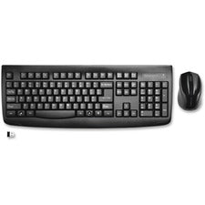 Kensington Pro Fit Wireless Desktop Set USB Wireless Bluetooth - Black - USB Wireless Bluetooth - Laser - 1000 dpi - Scroll Wheel - QWERTY - Black - Symmetrical - AA, AAA - Compatible with Computer, Notebook - 1 Each