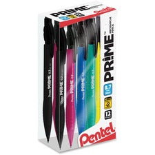 Pentel Prime Mechanical Pencil 0.7 mm Assorted Lead - #2 - Medium Point - 1 Dozen