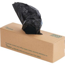 Tatco Dog Waste Station Refill Bags Black - Waste Disposal, Office, Park, Home - 200/Box - 10 / Carton