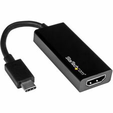 StarTech.com USB-C to HDMI Adapter with 4K 30Hz - Black 4.72" Video Adapter - First End: 1 x 24-pin USB 3.1 Type C - Male - Second End: 1 x 19-pin HDMI 1.4 Digital Audio/Video - Female - 1 Each