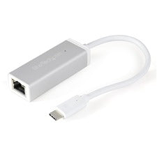 StarTech.com USB-C to Gigabit Network Adapter - Silver USB 3.1 - 5 Gbit/s Data Transfer Rate - Realtek RTL8153 - 1 Port(s) - 1 - Twisted Pair - 10/100/1000Base-T - Desktop