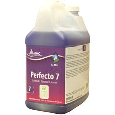 RMC Perfecto 7 Lavendar Cleaner For Wall, Floor, Chrome, Porcelain, Stainless Steel - Concentrate - 64.2 fl oz (2 quart) - Lavender Scent - Recommended For: Grease Remover - Purple - 4 / Carton