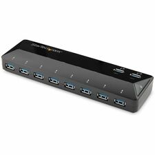 StarTech.com 10-Port USB 3.0 Hub with Charge and Sync Ports - 2 x 1.5A Ports USB 3.0 - External - 10 USB Port(s) - 10 USB 3.0 Port(s) - PC