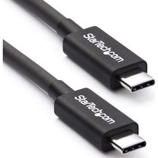 StarTech.com 0.5m Thunderbolt 3 (40Gbps) USB C Cable - Thunderbolt and USB Compatible 1.60 ft USB-C Data Transfer Cable for Docking Station, Portable Hard Drive, Monitor, Chromebook, MacBook, Notebook, Smartphone, Computer - First End: 1 x 24-pin USB 3.1