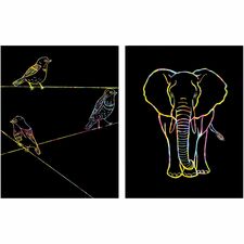 Now You See It! Etch Rainbow Board Classroom Activities - Recommended For 5 Year - 11" Height x 8.50" Width x 14" Length - Assorted - 30 / Pack