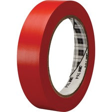 3M General-Purpose Vinyl Tape 764 36 yd Length x 1" Width x 5 mil Thickness - Red - Rubber - 4 mil - Polyvinyl Chloride (PVC) Backing - 1 Roll