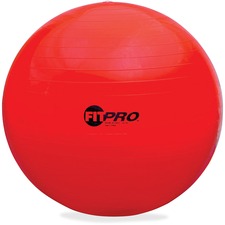 Champion Sports FitPro Training/Exercise Ball Red - Resin