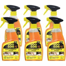 Goo Gone Spray Gel For Multipurpose - Gel - 12 fl oz (0.4 quart) - Non-drip, No-mess - Orange Bottle - 6 / Carton