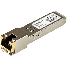 StarTech.com Cisco GLC-T Compatible SFP Transceiver Module - 1000BASE-T For Data Networking - 1 x RJ-45 1000Base-T Network LAN - Twisted PairGigabit Ethernet - 1000Base-T - Hot-pluggable, Hot-swappable - 1 Each