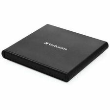 Verbatim DVD-Writer - External - 1 Each DVD±R/±RW Support - 24x CD Rewrite - 8x DVD Rewrite - M-DISC Ready - Double-layer Media Supported - USB 2.0 - Slimline