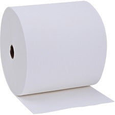 Genuine Joe Solutions 1-ply Hardwound Towels 1 Ply - 7" Width x 600 ft Length - 0.98" Core - White - Virgin Fiber - 6 / Carton
