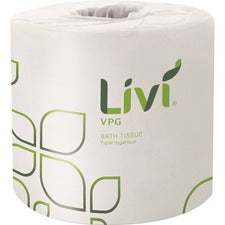 Livi Solaris Paper Two-ply Bath Tissue 2 Ply - 4.06" Width x 3.66" Length - 500 Sheets/Roll - White - Virgin Fiber - 96 / Carton