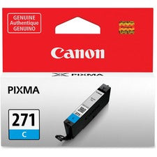 Canon CLI-271 Original Standard Yield Inkjet Ink Cartridge - Cyan - 1 Each Inkjet - Standard Yield - Cyan - 1 Each
