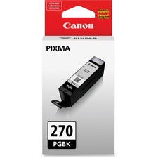 Canon PGI-270 Original Inkjet Ink Cartridge - Pigment Black - 1 Each Inkjet - Pigment Black - 1 Each