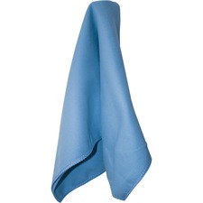 Impact Blue Microfiber Cleaning Cloth 16" Length x 16" Width - Durable - Blue - 12/Bag - 18 / Carton