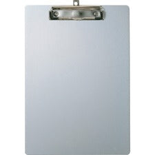 Officemate Aluminum Clipboard 8 1/2" x 11" Sheet Size - Aluminum - Silver - 1 Each