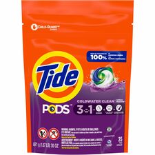Tide PODS 3-1 Laundry Detergent Spring Meadow Scent - White, Orchid - 35 / Bag