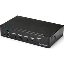 StarTech.com 4-Port HDMI KVM Switch - USB 3.0 - 1080p 4 Computer(s) - 1 Local User(s) - 1920 x 1080 - 11 x USB - 5 x HDMI - 1U - Rack-mountable, Desktop - TAA Compliant