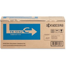 Kyocera TK-5142C Original Laser Toner Cartridge - Cyan - 1 Each 5000 Pages