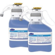 Virex II 256 Diversey Virex II 1-Step Disinfectant Cleaner Concentrate - 47.3 fl oz (1.5 quart) - Minty Scent - Deodorant, Disinfectant, Antibacterial, Rinse-free - Blue - 2 / Carton