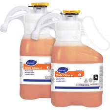 Diversey Stride Citrus HC Neutral Cleaner Concentrate - 47.3 fl oz (1.5 quart) - Citrus Scent - Non Alkaline, Film-free, Phosphate-free - Orange - 2 / Carton