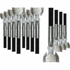 Genuine Joe Clip-on Dust Mop Steel Handle 60" Length x 1" Diameter - Black - Vinyl, Steel - 12 / Carton