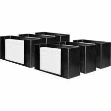 Genuine Joe Folded Paper Towel Dispenser C Fold, Multifold Dispenser - 6.8" Height x 11.5" Width x 4.1" Depth - Acrylic - Black - Wall Mountable - 9 / Carton