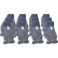 Genuine Joe 5" Headband Earth Mop Refill Polyester Fiber - 12 / Carton