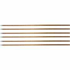 Genuine Joe Wood Handle with Threaded Metal Tip Natural - Metal, Wood - 6 / Carton