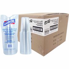 Genuine Joe 10 oz Clear Plastic Cups 10 fl oz - Clear - Plastic - Cold Drink, Beverage - 25/Pack - 20 / Carton