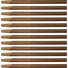 Genuine Joe Squeegee Handle 60" Length x 1.13" Diameter - Natural - Wood - 12 / Carton