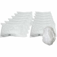 Genuine Joe Nonwoven Bouffant Cap Recommended for: Hospital, Laboratory - Large - 21" Stretched Diameter - Contaminant Protection - Polypropylene - White - Lightweight, Comfortable, Elastic Headband - 100/Pack - 10 / Carton